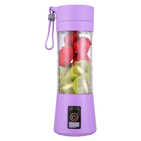 380 ml mini smoothie-mixer, bærbar elektrisk blender til smoothies (lilla)