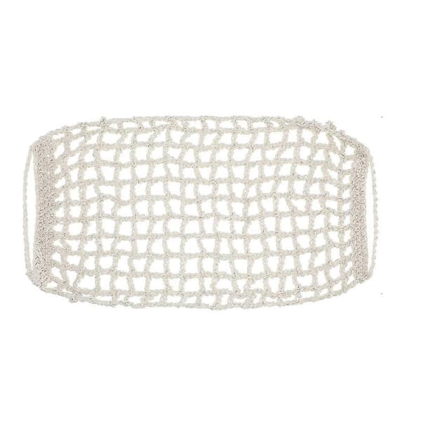 2 Pieces Macrame Fruit Hammock for Kitchen Under Cabinet Hanging Fruit Baskets Hand-Woven Decorative Fruit Net Bags