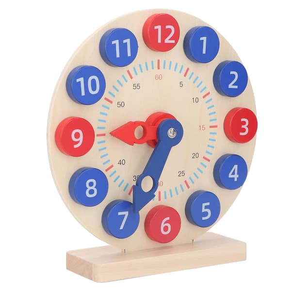 Learning Clock Time Activity Set for Kids 12-Hour Teaching Demonstration Clock Develops Time and Early Math Skills for School