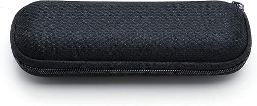1 svart etui for oppbevaring av briller