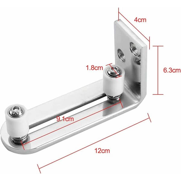 Justerbar gulvstyring væg/dør bundstyring til skydedør i træ rustfrit stål