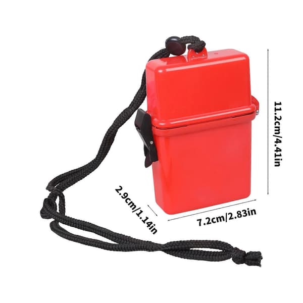 Durable Floating Waterproof Dry Box for Outdoor Activities Emergency Sealed Box with Quick Release Latch Yellow Yellow