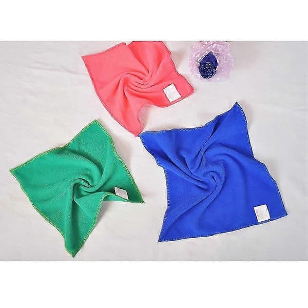 Non-Woven Microfiber Towels Random Color 30x30cm Washable 10pcs