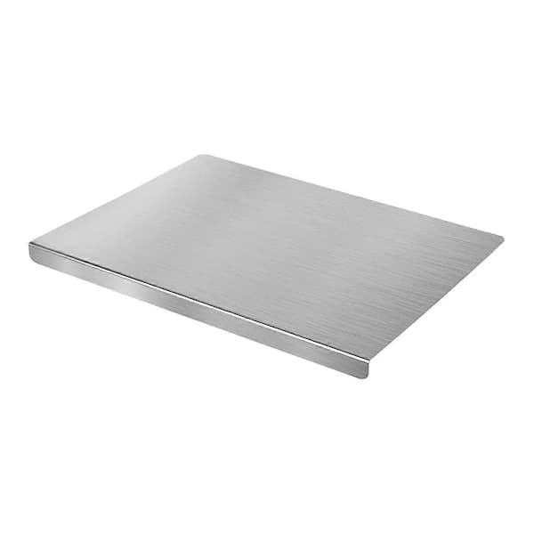 Stainless Steel Cutting Boards for Kitchen, Cutting Board with Edge, Cutting Board with Silicone