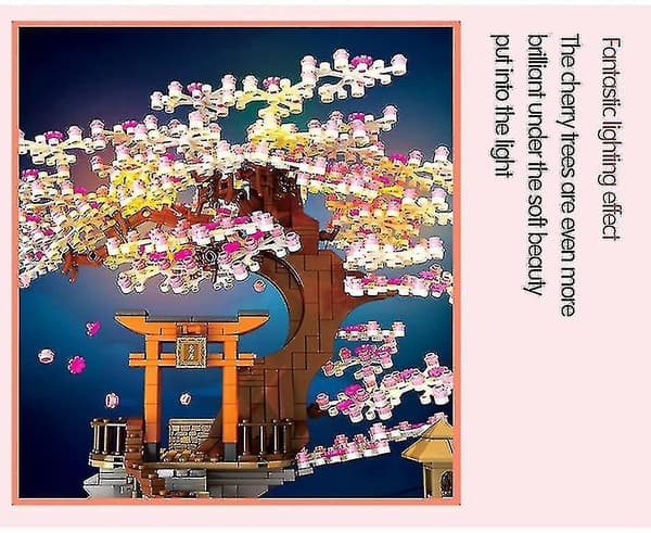 Sakura Friends Kirsebærtre Byarkitektur LED-lyshus Modulær Bygning