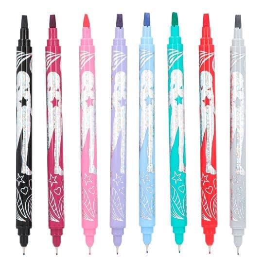 TOPModel Kalligrafia- ja Fineliner-kynät, 8 kpl