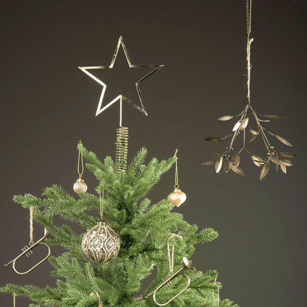 Juletræsstjerne Sølv Silver silver