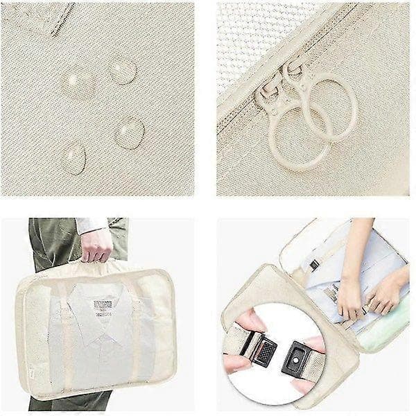 Packing Cubes Suitcase Packing Organizers Toiletry Bag Set (7 Pieces)