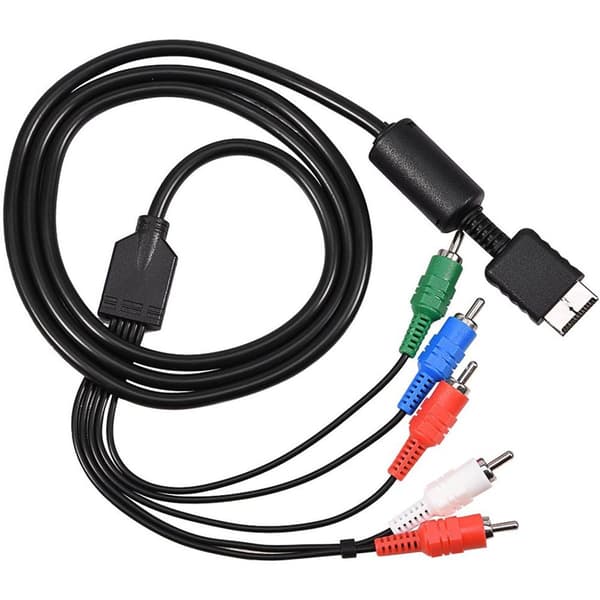 PS 2/3 Komponentkabel, 1,8M Høj Opløsning HDTV Komponent RCA Lyd Video KLB