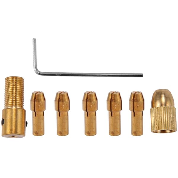 8 stk 0,5-3 mm elektrisk borechuck mini vridchuck verktøysett