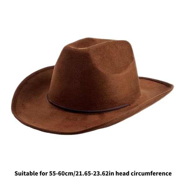 Unisex Cowboy Hats with Adjustable Strap, Durable Fabric, Sun Protection