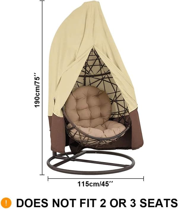Waterproof Shoulder Cover, Egg Cover, Dust Cover for Swing Chair (Bei