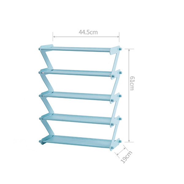 Stackable Organizer 4/5-Layer Multi-Layer Organizer for Shoes and Daily Necessities at Home Coffee 4 Layers Coffee 4 Layers