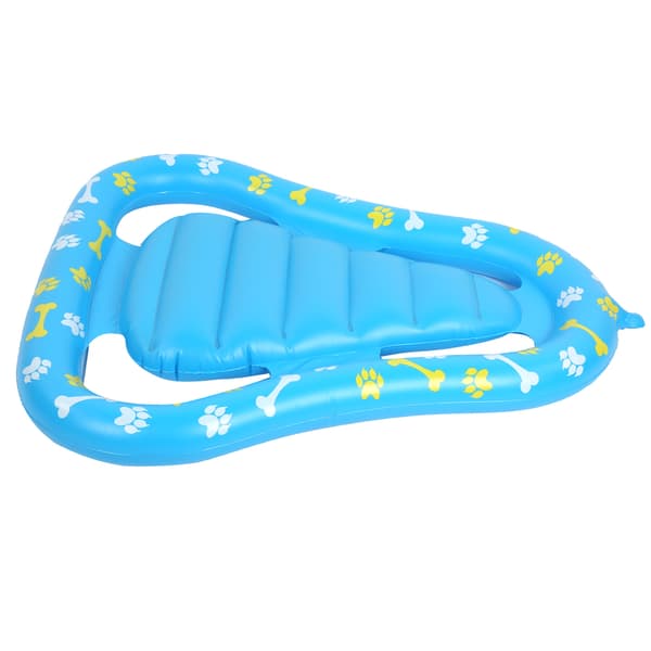 Pet Floating Row PVC Thicken Summer Dog Pool Float Inflatable Raft Pet Water Play Tool