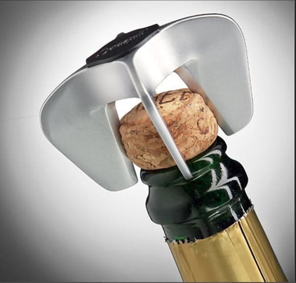 Tang - champagneflaskeåbner stålbase 7 x 7 x 6 cm 2 stk. -