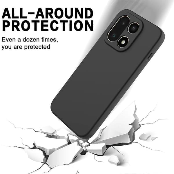 Kompatibel med OnePlus 15 5G flytande silikonfodral med handrem-FX-