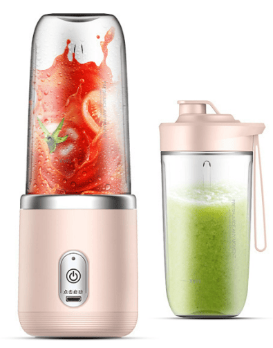 Electric Portable Fruit Mixer with Double Cup for Smoothies and Smoothie Making, Kitchen Assistant for Making Juice at Home