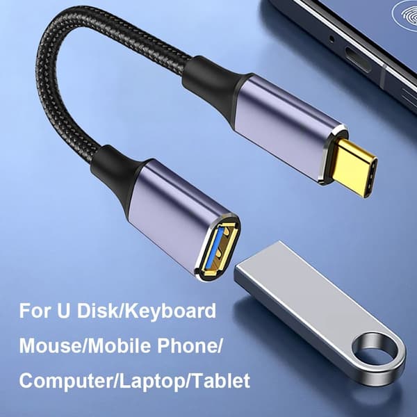 Typ-C–USB 3.0 A -jatkokaapeli 1,5 m