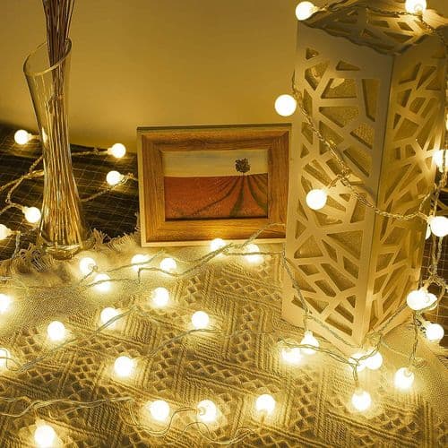 Fairy Lights Bollar 10M 100 LED, udendørs festbelysning, ideel effekt