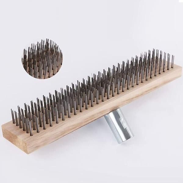 Metalkost 30 cm stål, metalkost (uden træskaft)