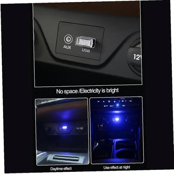 5 kpl. Auton sisätilojen ilmapaneelit Auton LED-valo valaistustarvikkeet Noin