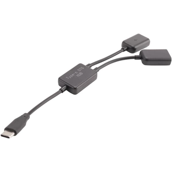 Typ C Otg Usb 3.1 Hane A Dubbel 2.0 Otg Laddningshubb 2 Portar Kabel Y Splitter