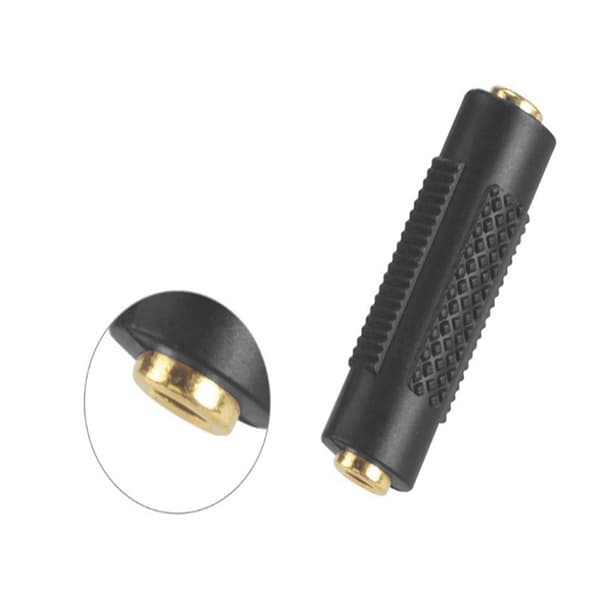 Gullbelagt 3,5 mm hunn-til-hunn konvertering stereolyd
