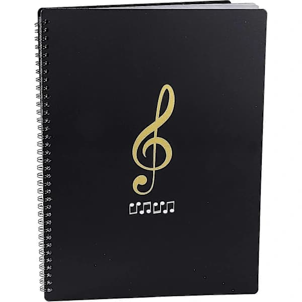 Music Folder for Sheet Music, A4 Paper, Documents, Storage, 30 Pockets, Sheet Music