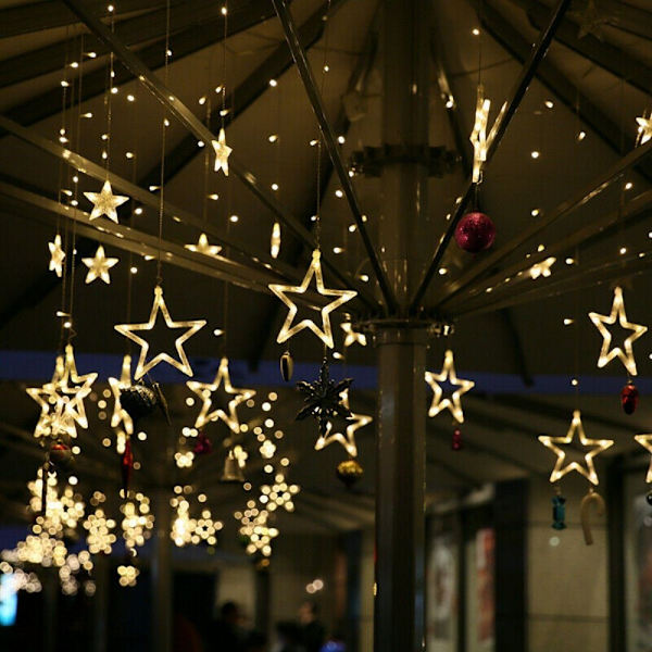 #LED light strings 3.5m stars LED light strings light curtain, 8 modes#