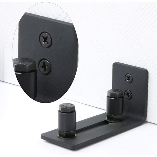 Sliding Door Rolling Guide - With 2 Wheels - For Sliding Doors - Black