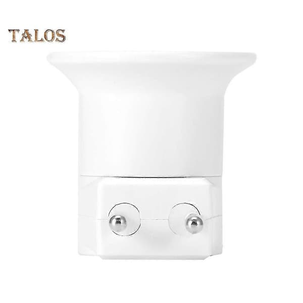 E27 EU-stik Lampeholder Base Socket Konverteringsadapter med Kontrolkontakt