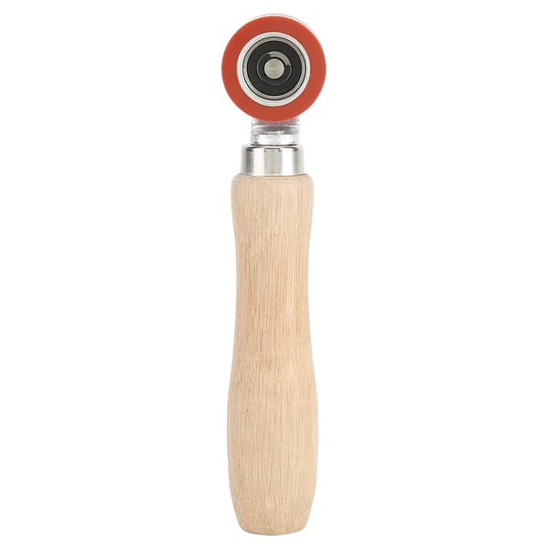 1.1 inch Silicone Hand Pressure Roller 2-Way Bearing 260°C High Temperature Resistant Welding Tool (Red)