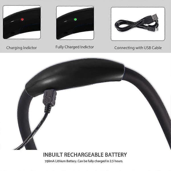 2025 Suitable Rechargeable LED Book Light, Neck Hug Reading Lights for Reading in Bed, Hands-Free Super Flexible, 3 Adjustable Brightness Levels