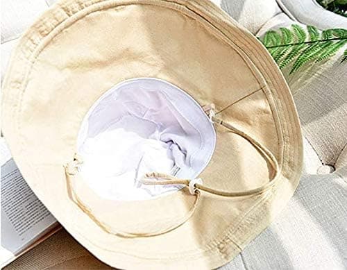 Damehatt for strand, sammenleggbar sommerhatt, bredbremmet capeline strandhatt