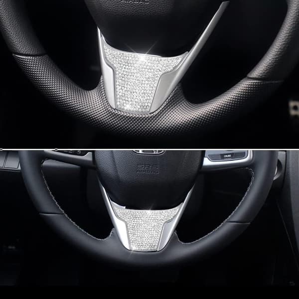 Honda Civic -ohjauspyörän lisävarusteet Bling Crystal -autokoriste