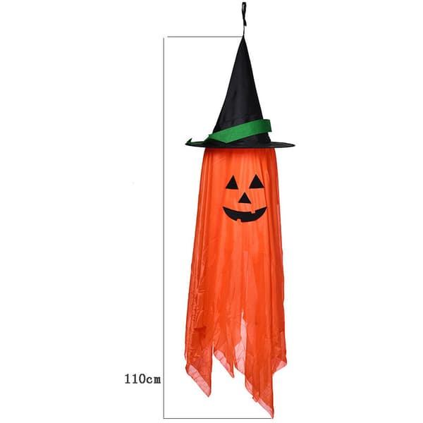Halloween Pumpkin, Pumpkin Lantern, Pumpkin Pendant, Pumpkin with Witch Hat, Halloween Decorations