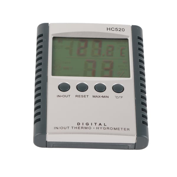 LCD Digital Termometer Hygrometer Digital Temperatur Fuktighetstester Måler Innendørs Utendørs