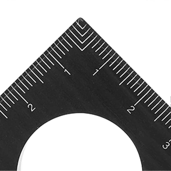 Thickened 45 Degree Triangular Angle Ruler in Aluminum Alloy Woodworking Measuring Tool