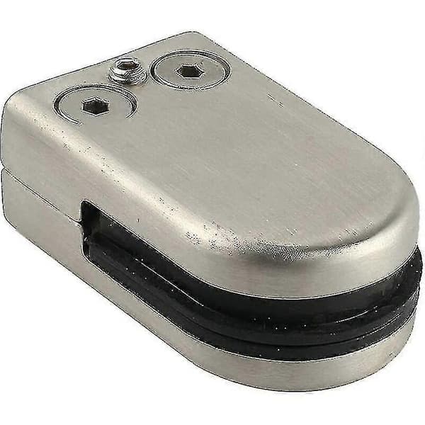 Glasklemme 8 stk 6-8mm 304 Rustfrit Stål Klemmefæste Støtte Flad Bagside Kromfinish Til Rækværk