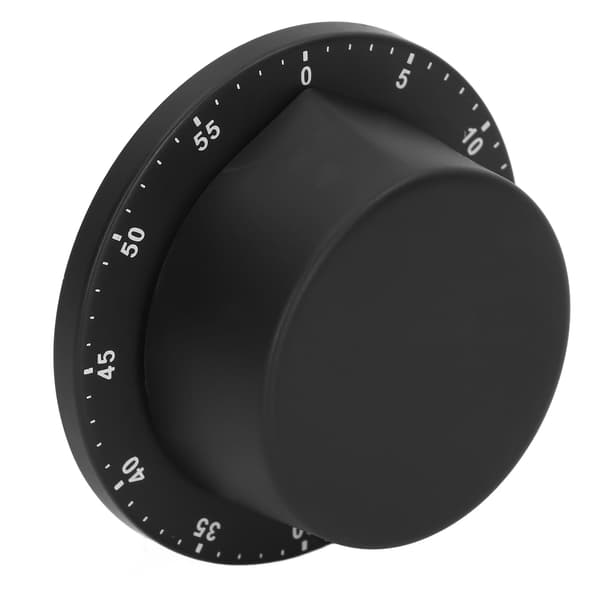 Køkken mekanisk timer 304 rustfrit stål magnetisk sugekok madlavning timer ur sort