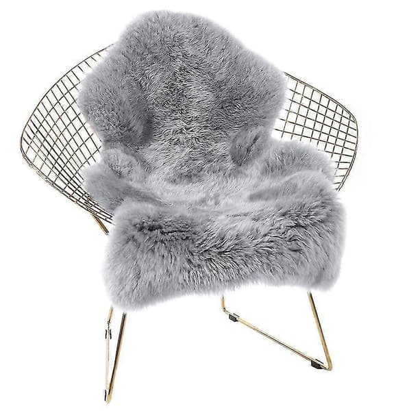 Fuskepelsmatte Saueskinnsteppe Løper 2 X 3 Ft Myk Fluffy Saueskinn