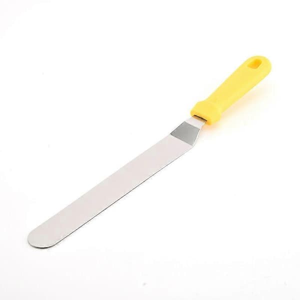 Lille vinklet spatel, blad 42,8 x 3,5 cm - Gul