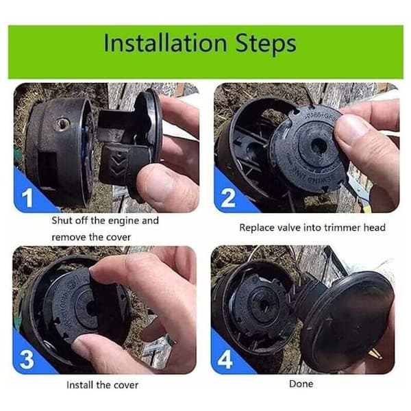 Erstatningsspoler for gresstrimmer Ø1,65 mm 6,1 m Kompatibel med Bosch ART 24 27 30 24+ 27+ 30+ AdvancedGrassCut36 ART 30-36 Ll