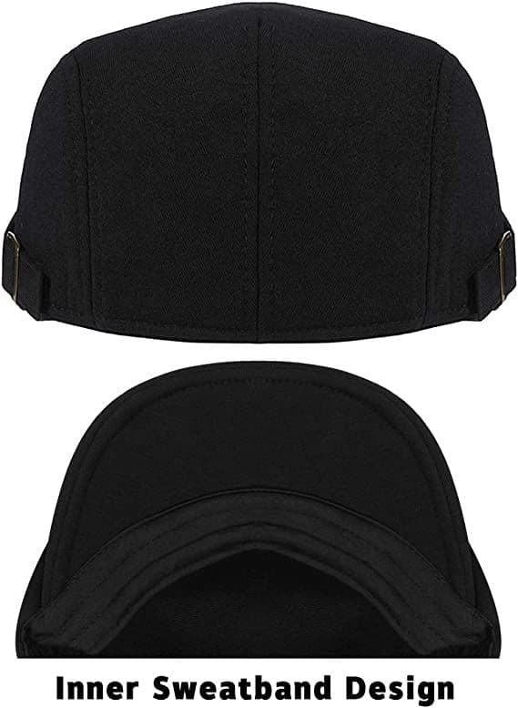 Miesten baretti säädettävä litteä vintage lvy-hattu