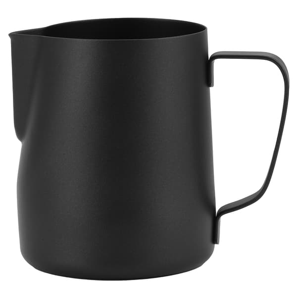 Mælkeskummer i japansk stil 304 rustfrit stål kaffekop til hjemmebar (600ML sort)