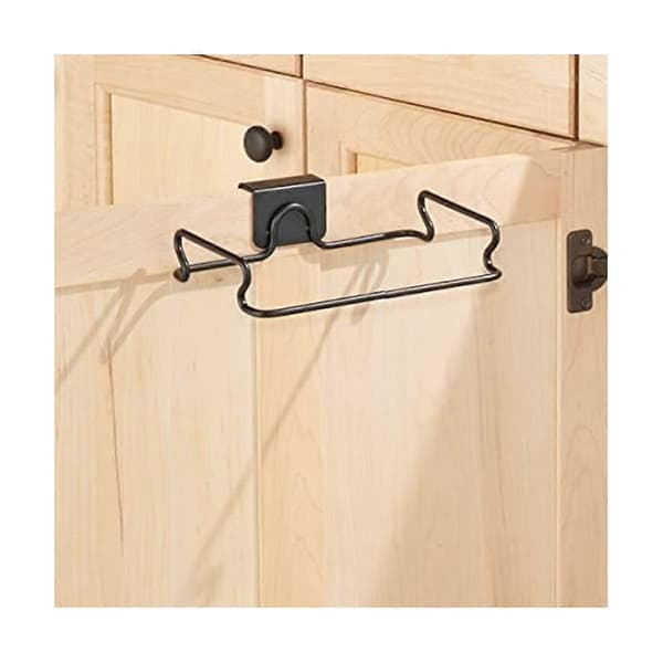 Stainless Steel Hanging Trash Can Holder for Cabinet Door, Kitchen Storage Bracket