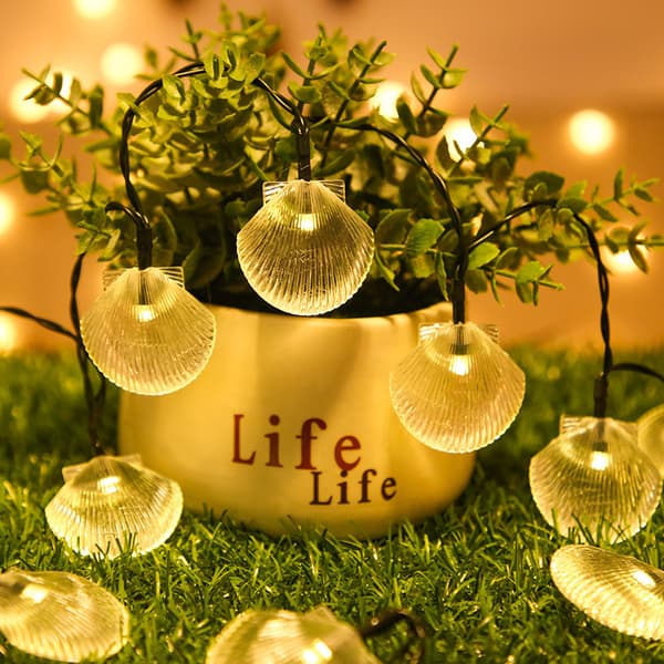 Solcellelampe med strenger, vanntett for utendørs bruk, hage