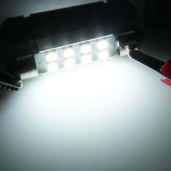 2 stk 39mm 3W 300LM 8 LED 3528 SMD Billeselys