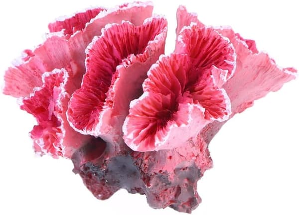 Kunstig korall akvarium undervannsplanter fisketankdekorasjon (rosa)