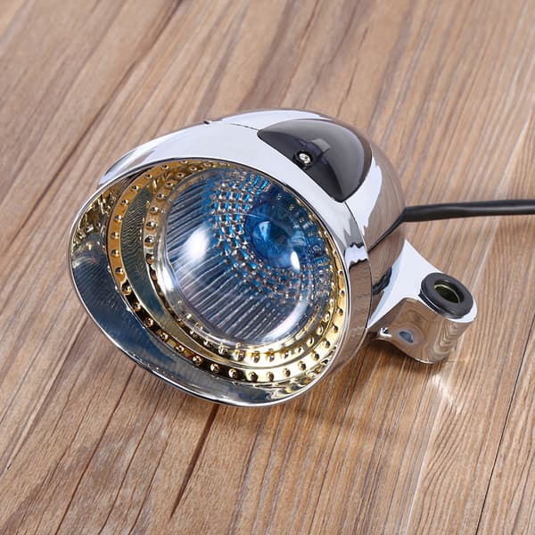 12V Motorsykkel Forkrommet Spot Light Frontlykt Billampe Tilbehør